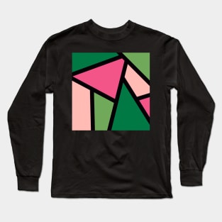 Watermelon Color Blocking Long Sleeve T-Shirt